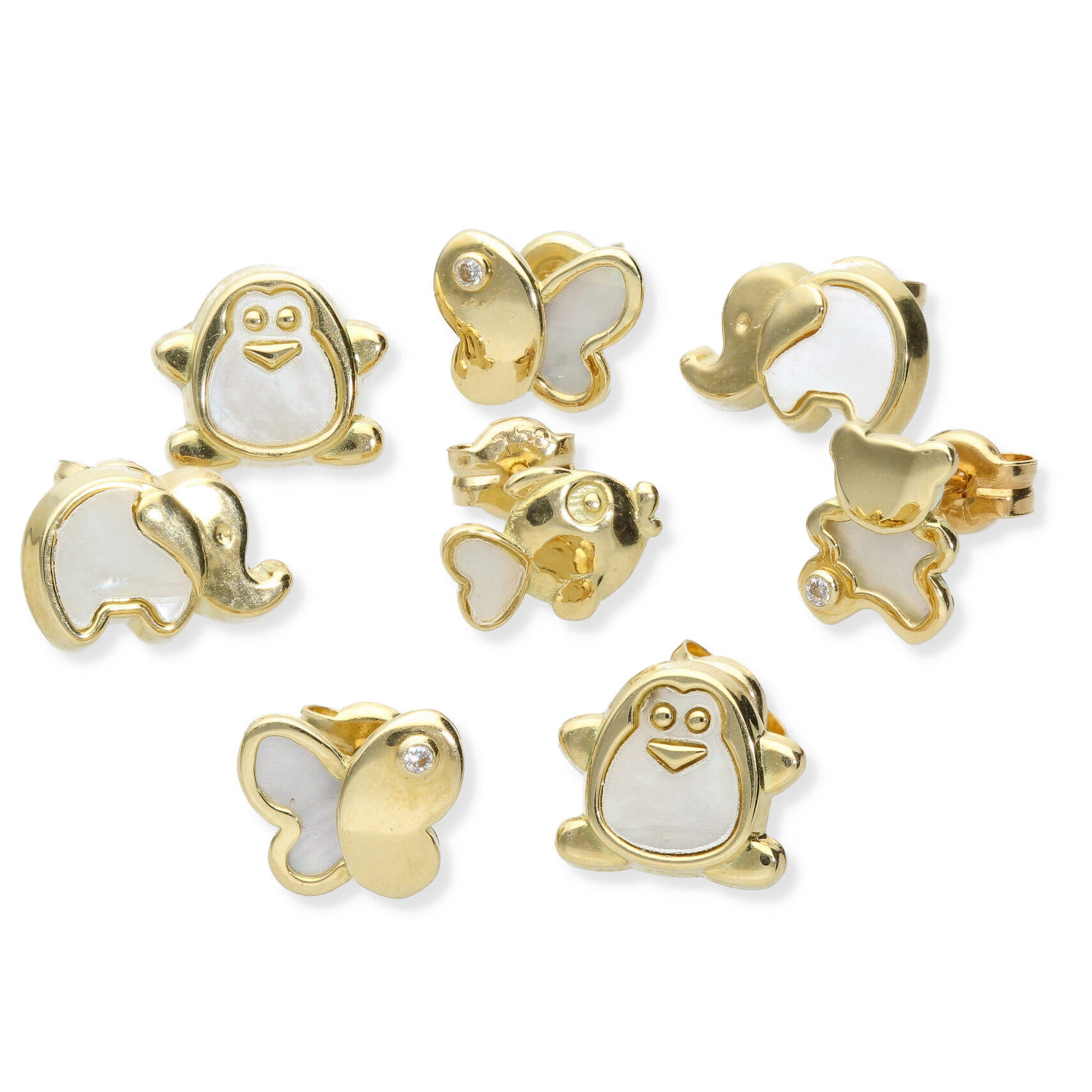 Conjunto Pendientes Nacar